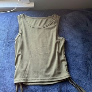 Green tank top